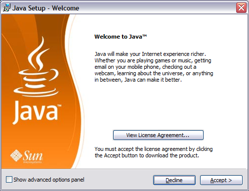 Java runtime environment 8
